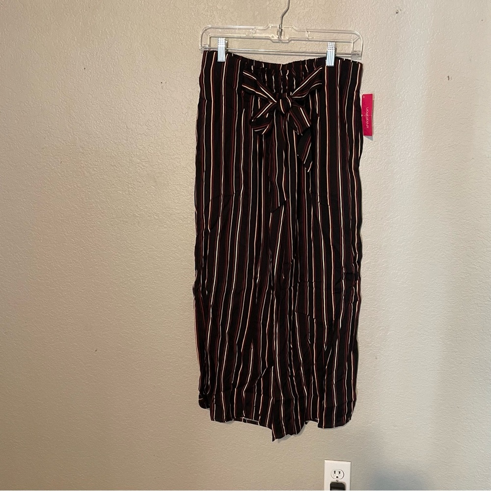 Striped Black and Brown Women's Pants